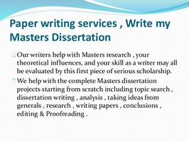 help writing a thesis